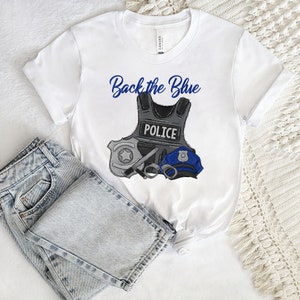 Back The Blue Clipart: Police Design (Digital Download)