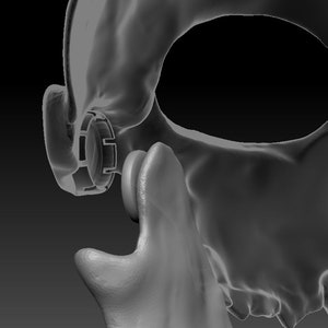Wolf skull/skulldog STL 3d-model headbase 3d-model kit image 6