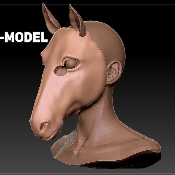 Therian Horse Mask Etsy