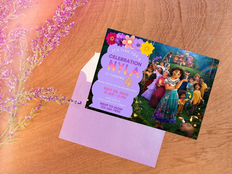 ENCANTO Birthday Invitation / Encanto Editable Invitation / Etsy
