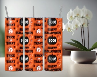 Thermobecher / Tumbler "Halloween Boo Aufgeblasen"