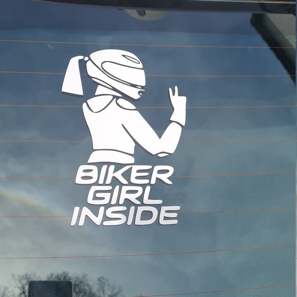 Autoaufkleber "Biker Girl"