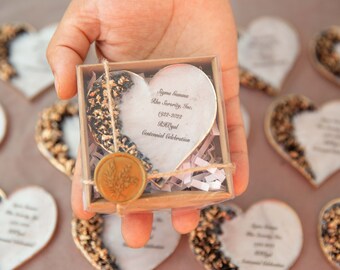 Bulk Wedding Fans Wedding Favors For Guests | Mini Wedding Magnet Favors | Personalized Stone Magnet | Epoxy Gift For Guest | Rustic Favors