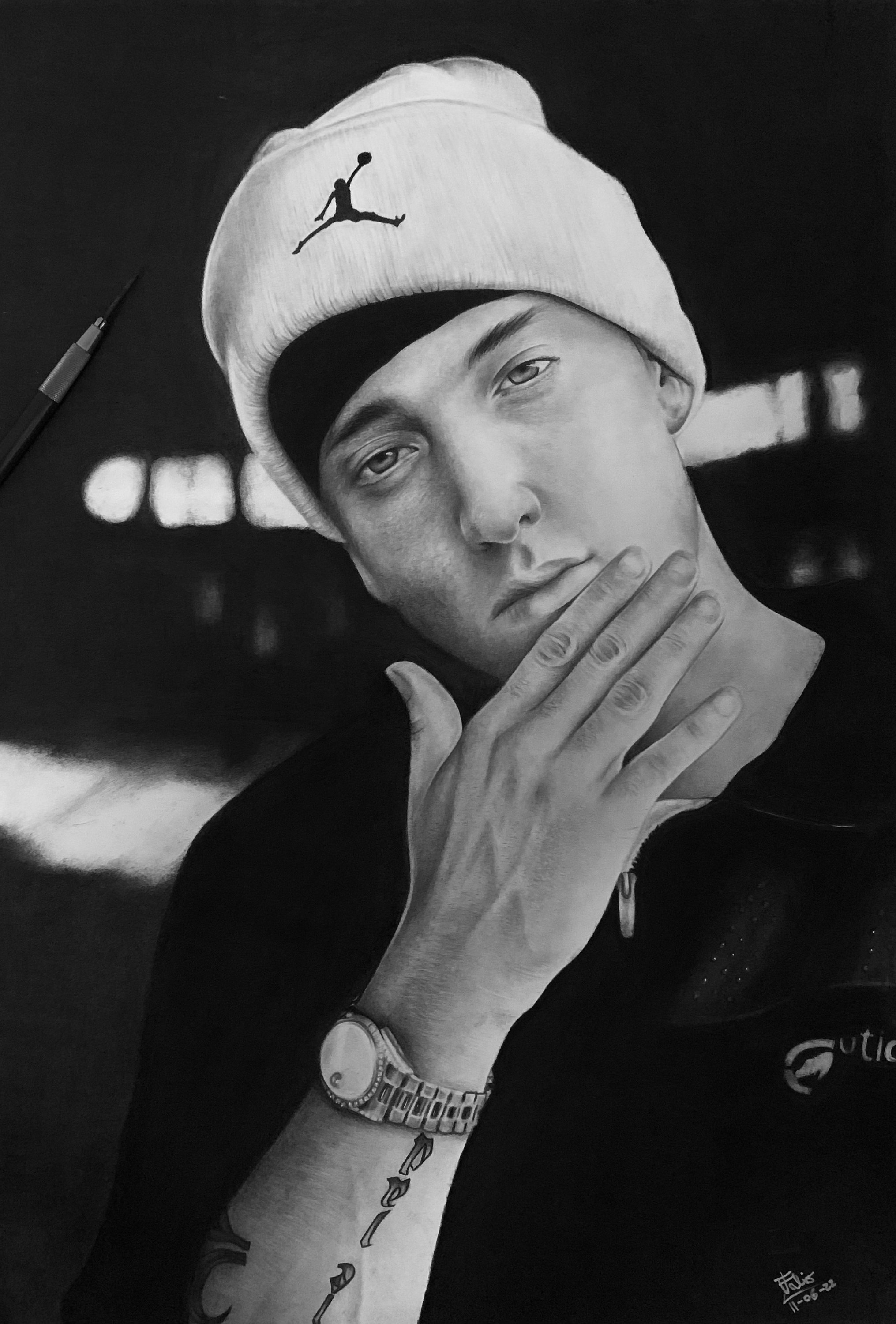 人物画(EMINEM) 1枚限定 鉛筆のみ 値下げ交渉可 人物画(EMINEM) 1枚限定 鉛筆のみ 値下げ交渉可 人物画(EMINEM) 1枚