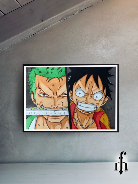 Zoro Original Illustration Anime Art Colored Pencil 