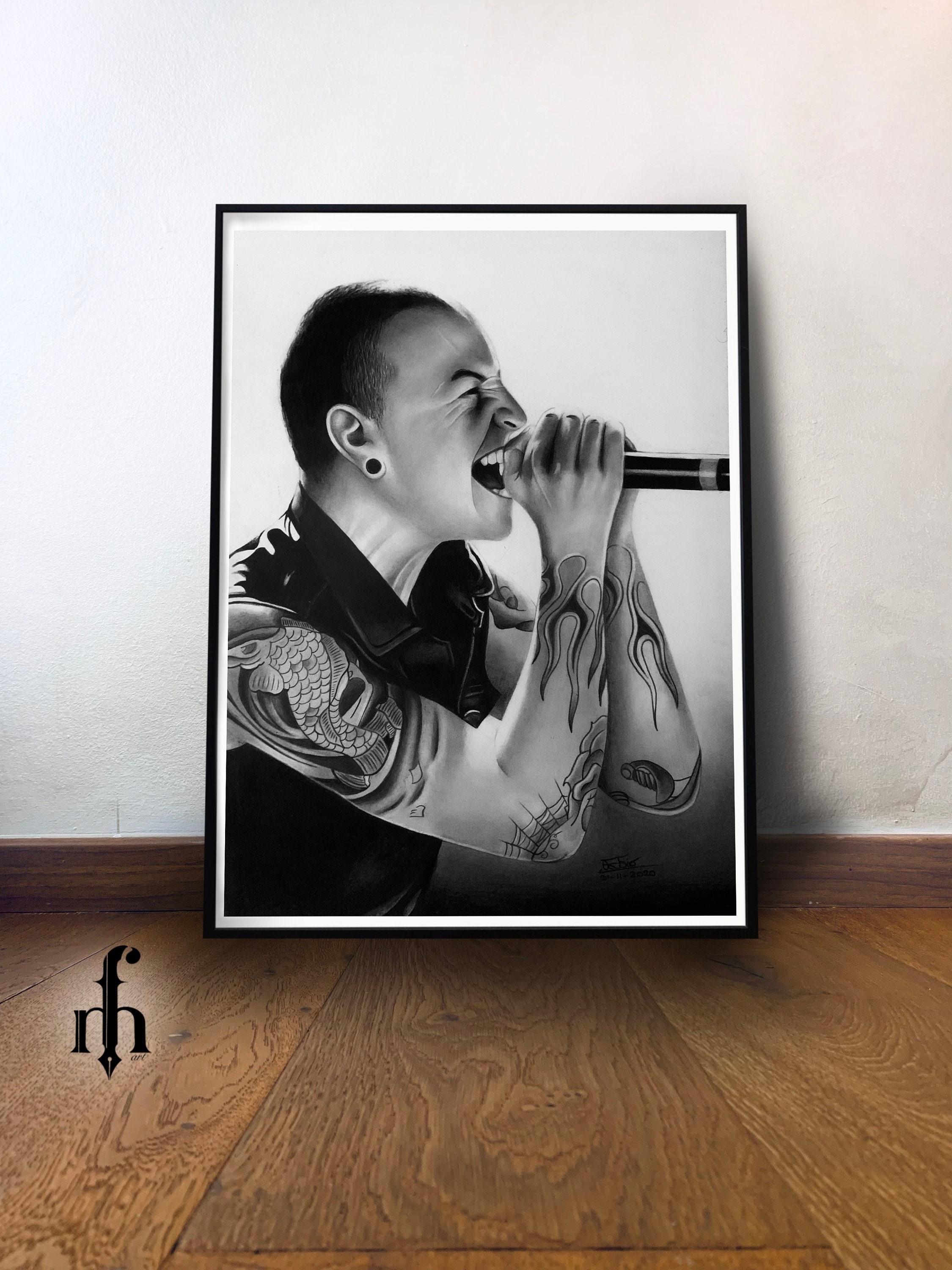 Chester Bennington drawing prints (Linkin Park)