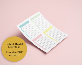 no more homework clipart Ready-to-Print Blank Checklist | PDF digital download for to-do lists, shopping lists, chore lists, homework/school organization, and more
