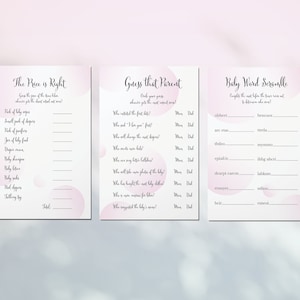 8 Simple, Minimalist Pink Baby Shower Games & Activities
