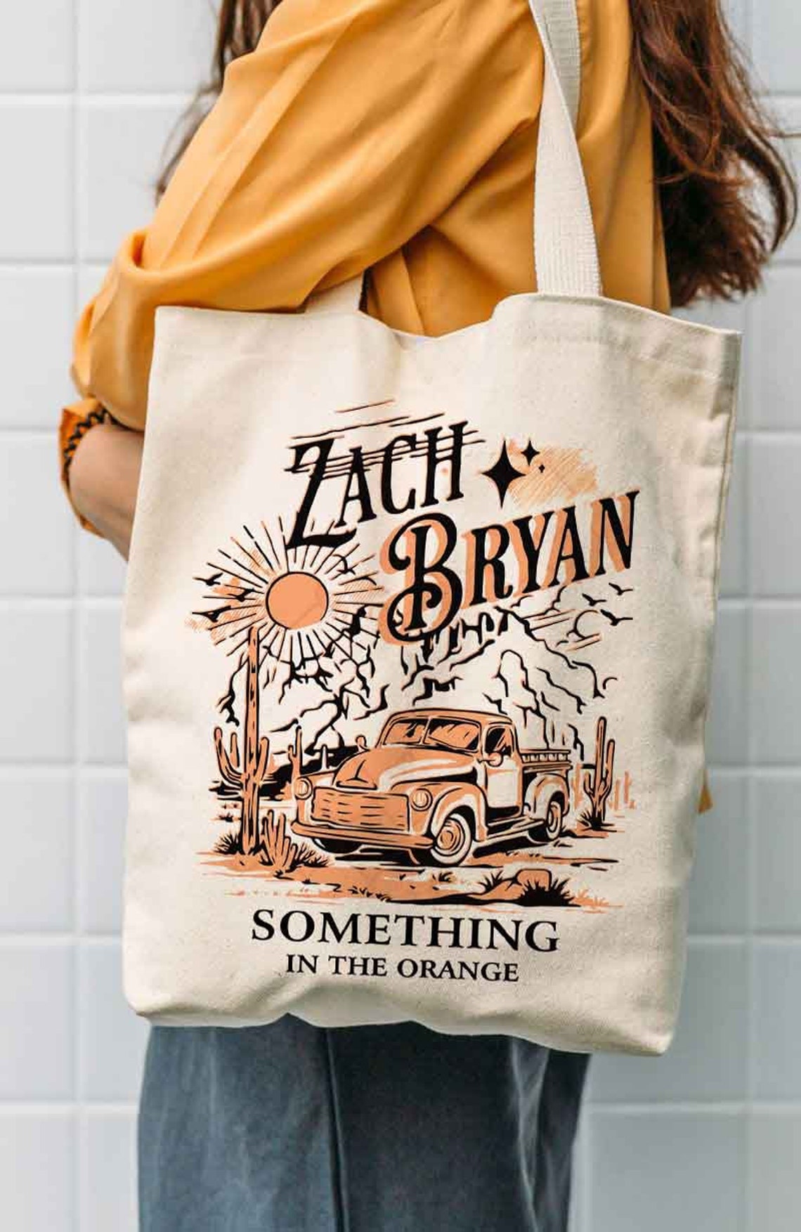Zach Bryan Tote Bag Zach Bryan Something in the Orange Bag Etsy
