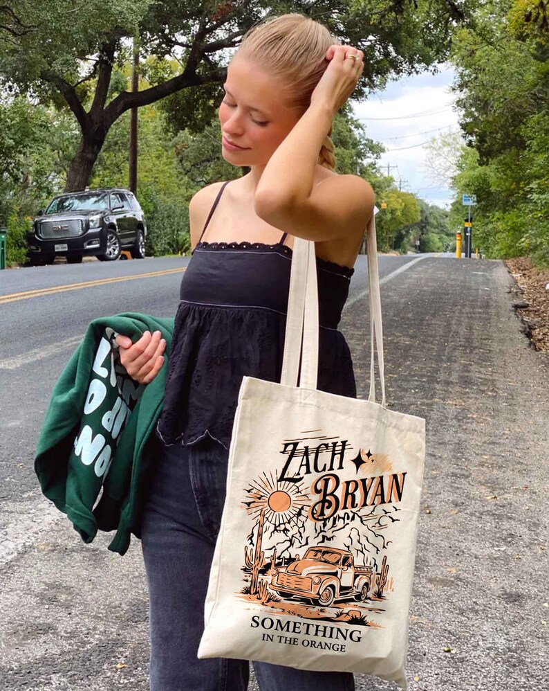 Zach Bryan Tote Bag Zach Bryan Something in the Orange Bag Etsy