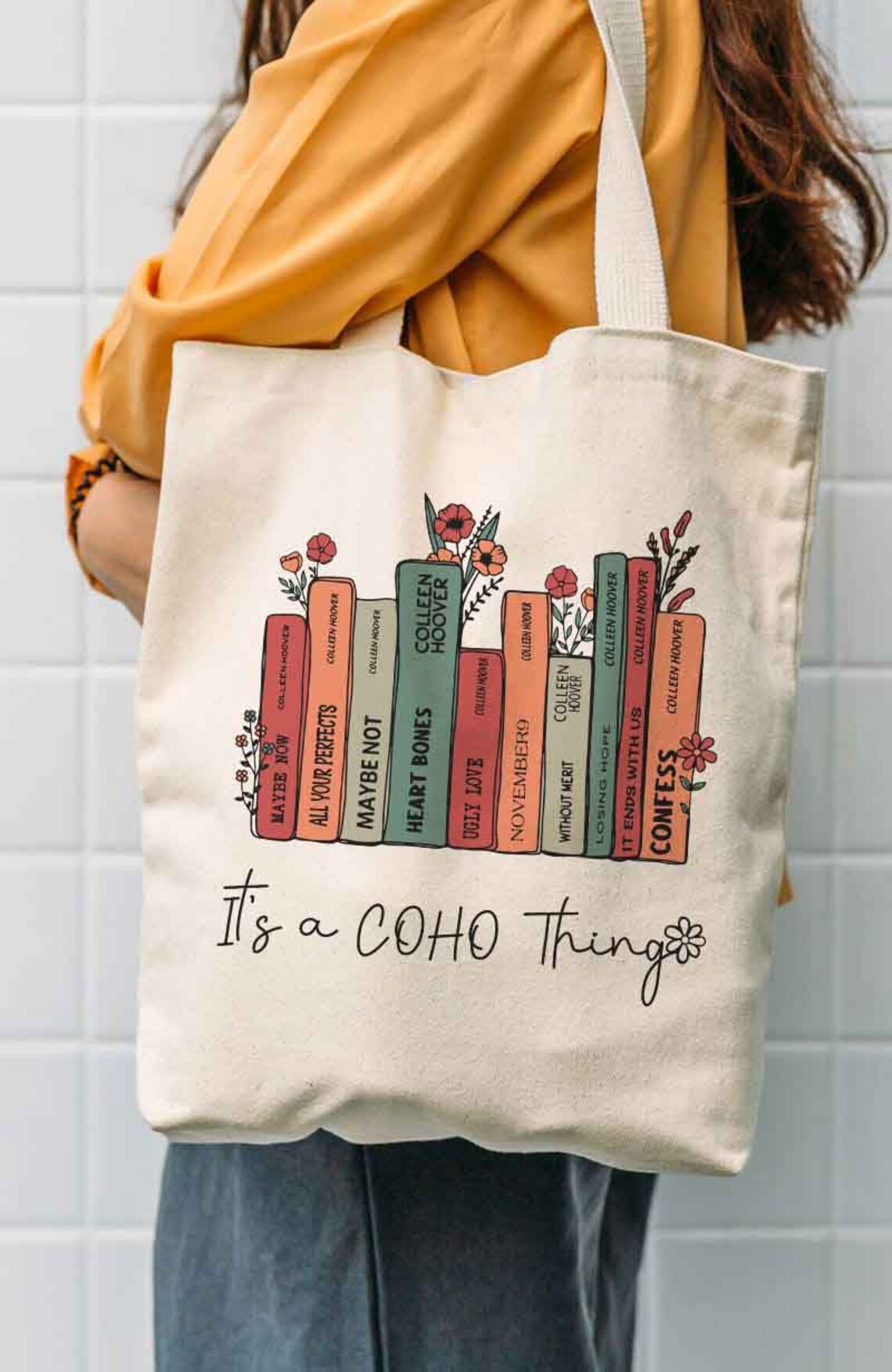 Colleen Hoover Tote Bag Colleen Hoover COHO Verity It Ends - Etsy