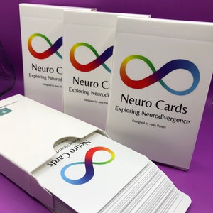 Cartes Neuro - Cartes de thérapie pour explorer la neurodivergence. Outil de réflexion pour les autistes/TDAH et autres personnes atteintes de troubles hématologiques.