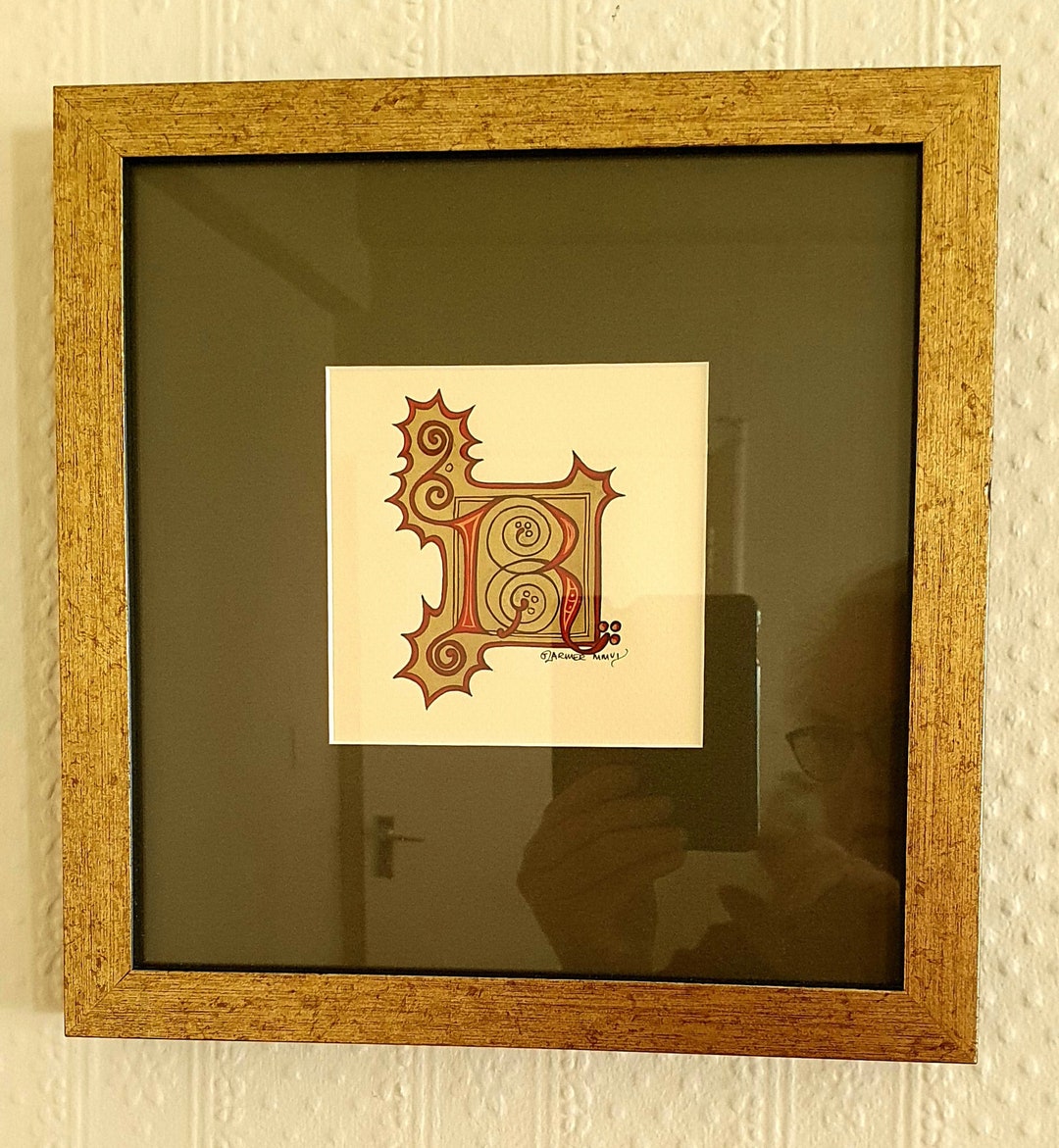 Gothic R - Original Artwork - Etsy