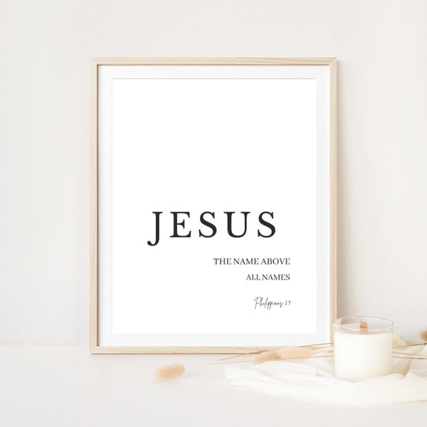 Names of Jesus Art Etsy