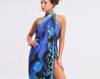 Pareo Sarong, Beach Cover Up, Wrap Up, Resortwear, Vacation wear, Beach Accessory