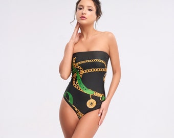 One piece Swimwear for women Summer Monokini Swimsuit Resort wear Beach bathing suit Dolce Vita Swimming Suit