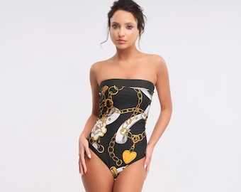 One piece Swimwear for women Summer Monokini Swimsuit Resort wear Beach bathing suit Dolce Vita Swimming Suit