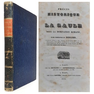 1835 Antique Book History of Gaul under Roman Domination Ancient History France Roman Empire Rare First Edition 1800s