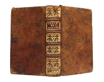 17世紀フランスの古書：装飾革装丁 - Etsy 日本