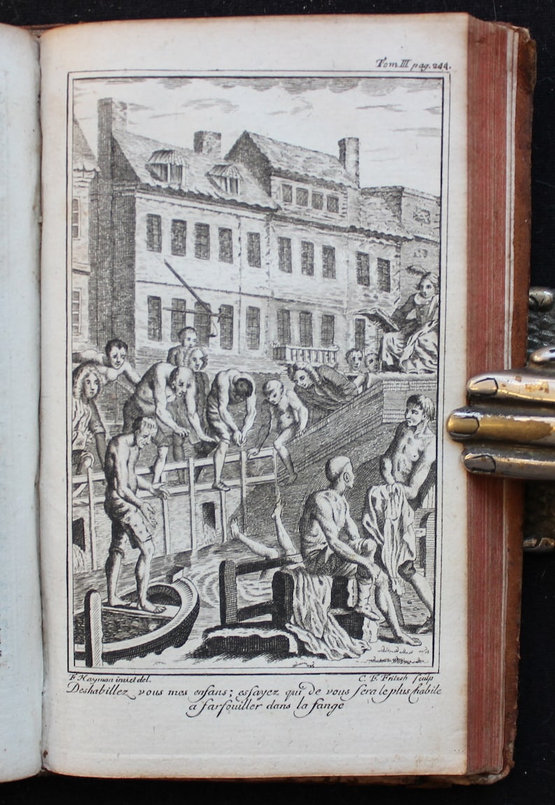 1763 Alexander Pope 'Dunciad' Antique Book with Engraved Plates image 8