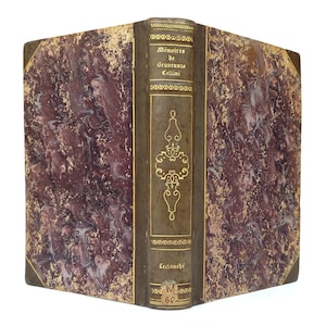 1850 The Autobiography of Benvenuto Cellini Renaissance Italy Cellini&#39;s Life Leather Binding Antique Book
