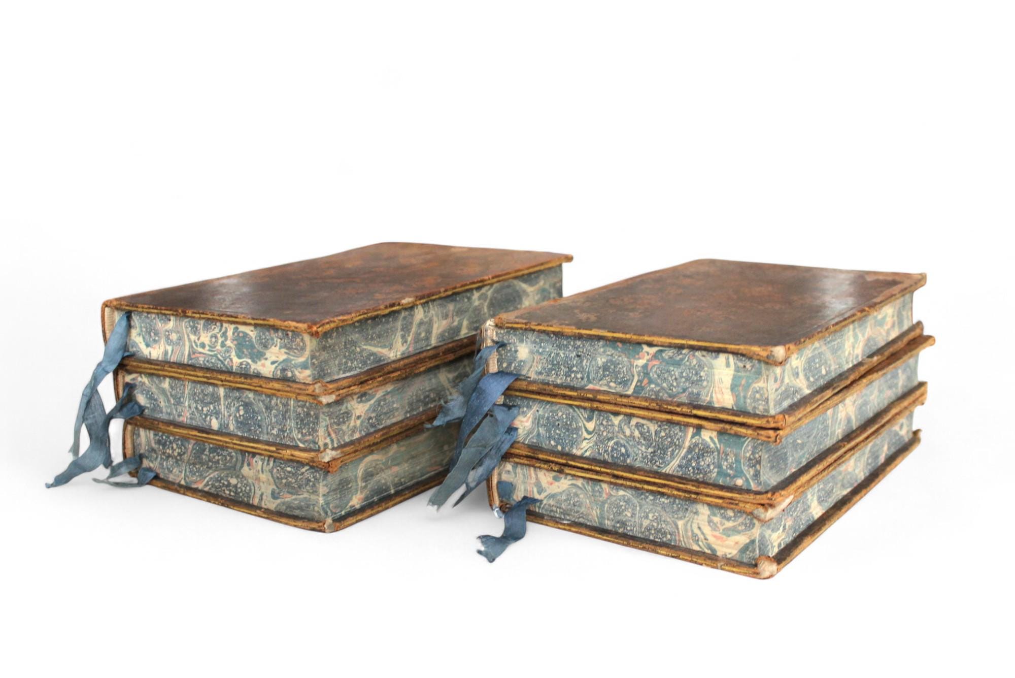1818 Tacitus Works – 6-volume Set, Latin & French, Leather Bound