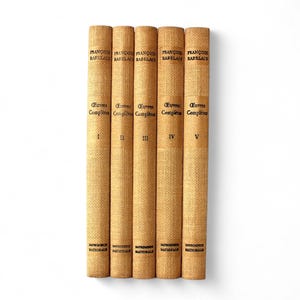1957 Die Werke von François Rabelais Gartantua Pantagruel Französische Renaissanceliteratur illustriertes Komplettes 5-Bände-Set