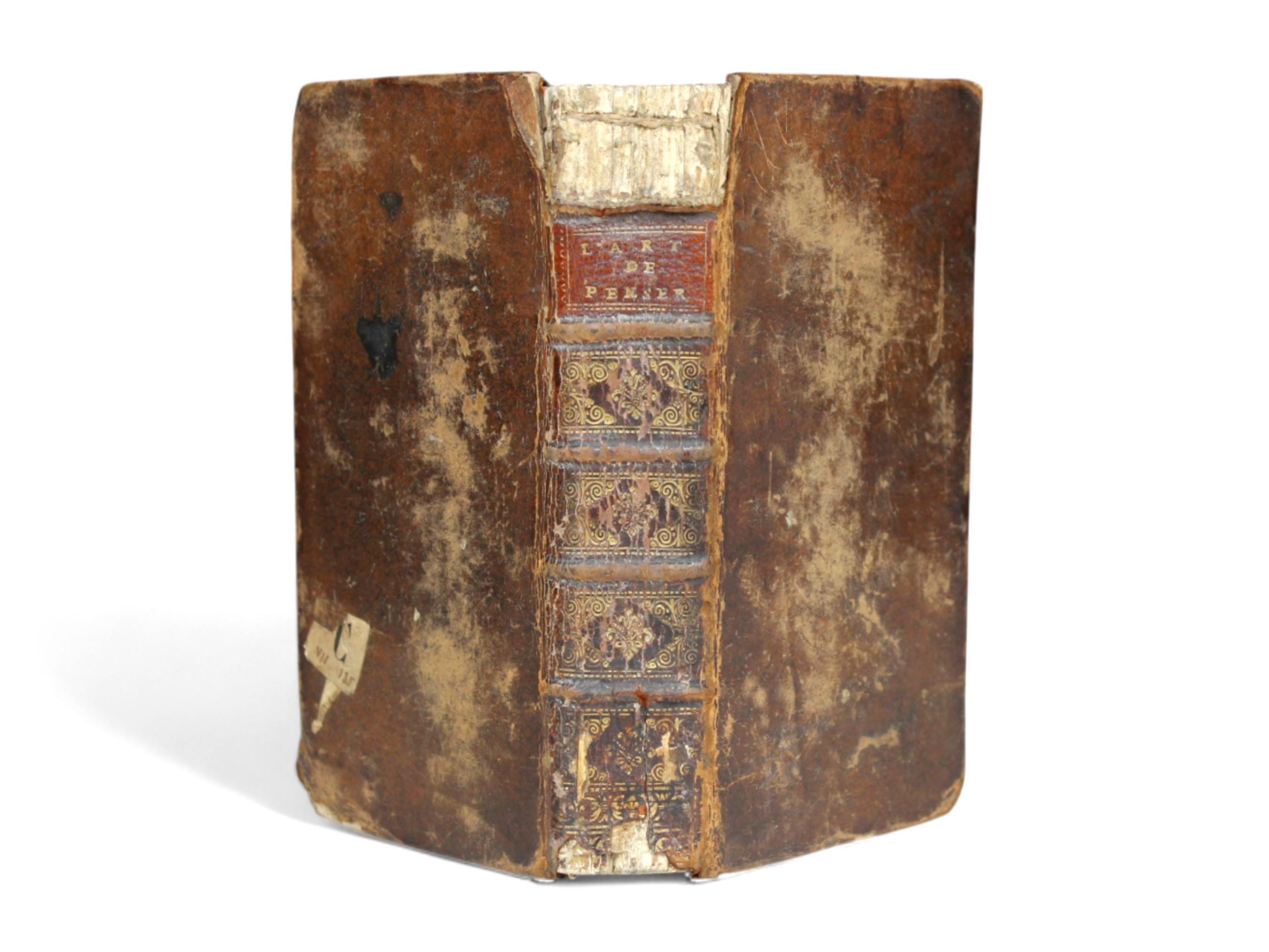 1738 Port-royal Logic Book – Antique French Philosophy, Seventh