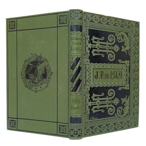 1884 José Francisco de Isla Cartas Familiares y Escogidas Spanish Literature Barcelona Biblioteca Clásica Española Art Nouveau Binding