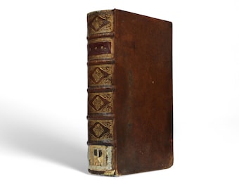 Libro de Job de 1699 – Biblia Sacra antigua, texto en latín y francés