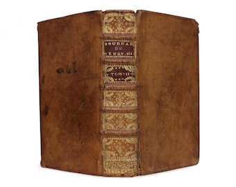 1720 Antique French History Book – King Henry III, Tome 2