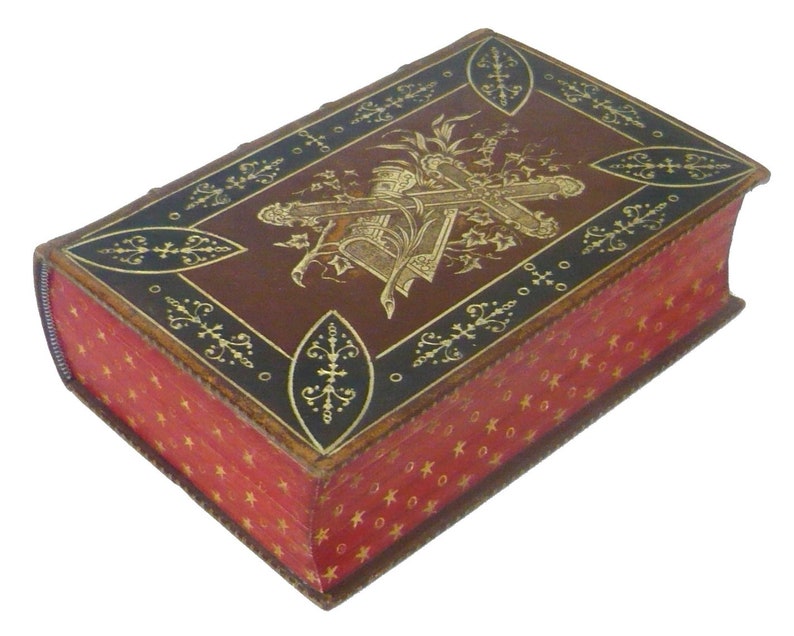 1888 Exquisite Binding Antique Devotional Book in Spanish Etsy