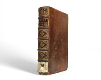 Biblia antigua de 1700, Tobías, Judith y Ester, texto en latín y francés