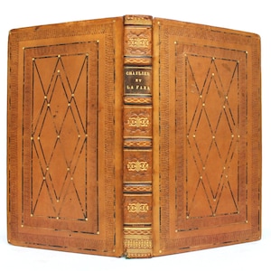 1825 Poésies de Chaulieu et La Fare – Rare Antique French Poetry Book, Signed Martin Binding, Engraved Portrait, Classic French Literature