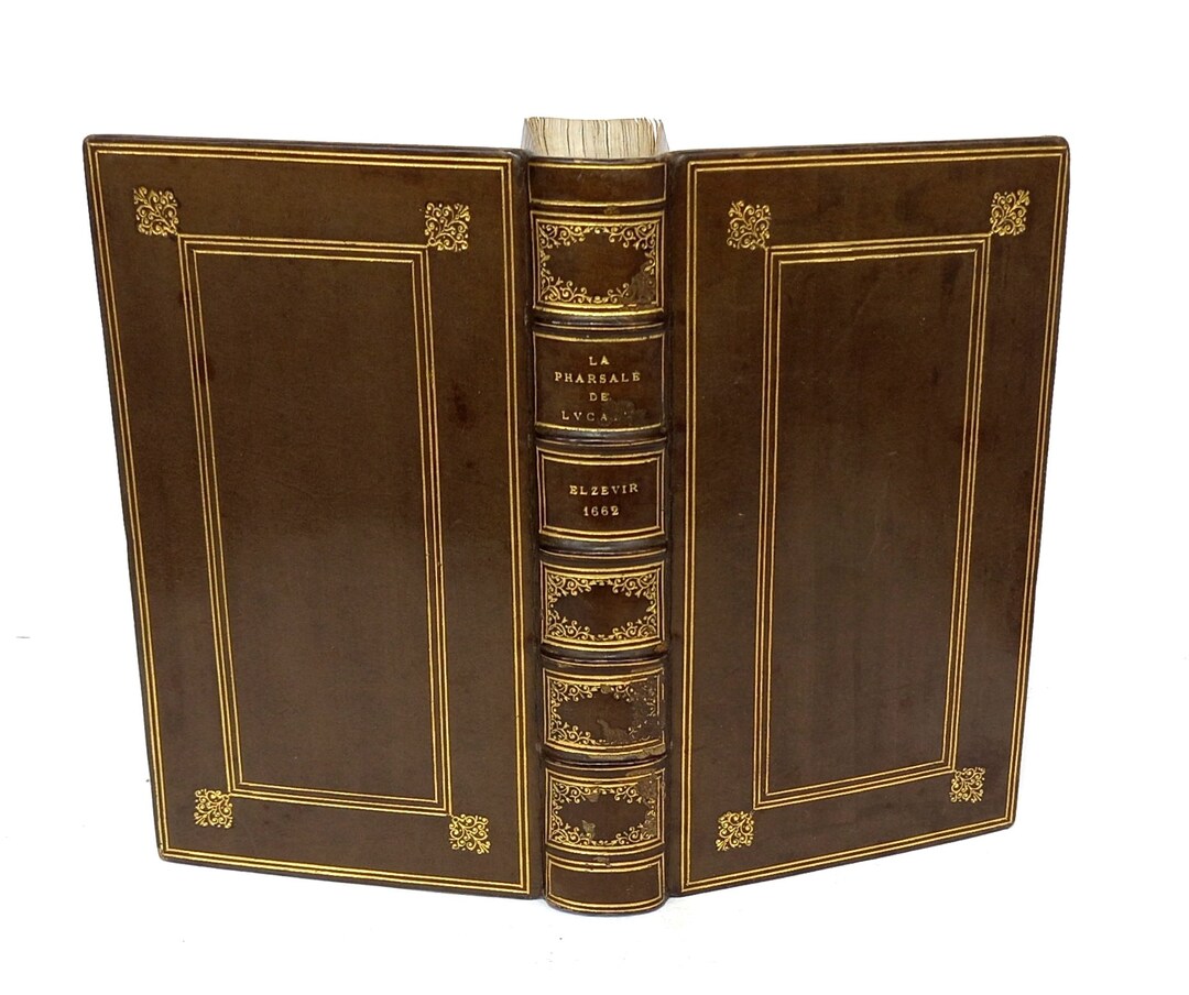 1662 Pharsalia Lucan Civil War Rome Julius Caesar Pompey Deluxe Binding