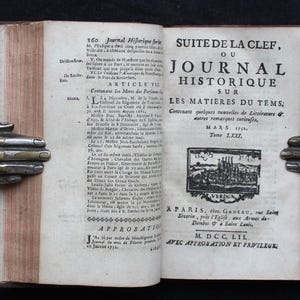 1752 Rare Historical Journal – Contemporary Literature, Political Events, & Notable Curiosities of the Time – Antiquarian Book – Leather