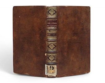 Biblia antigua de 1698: Jueces y Rut, latín y francés, comentario bíblico