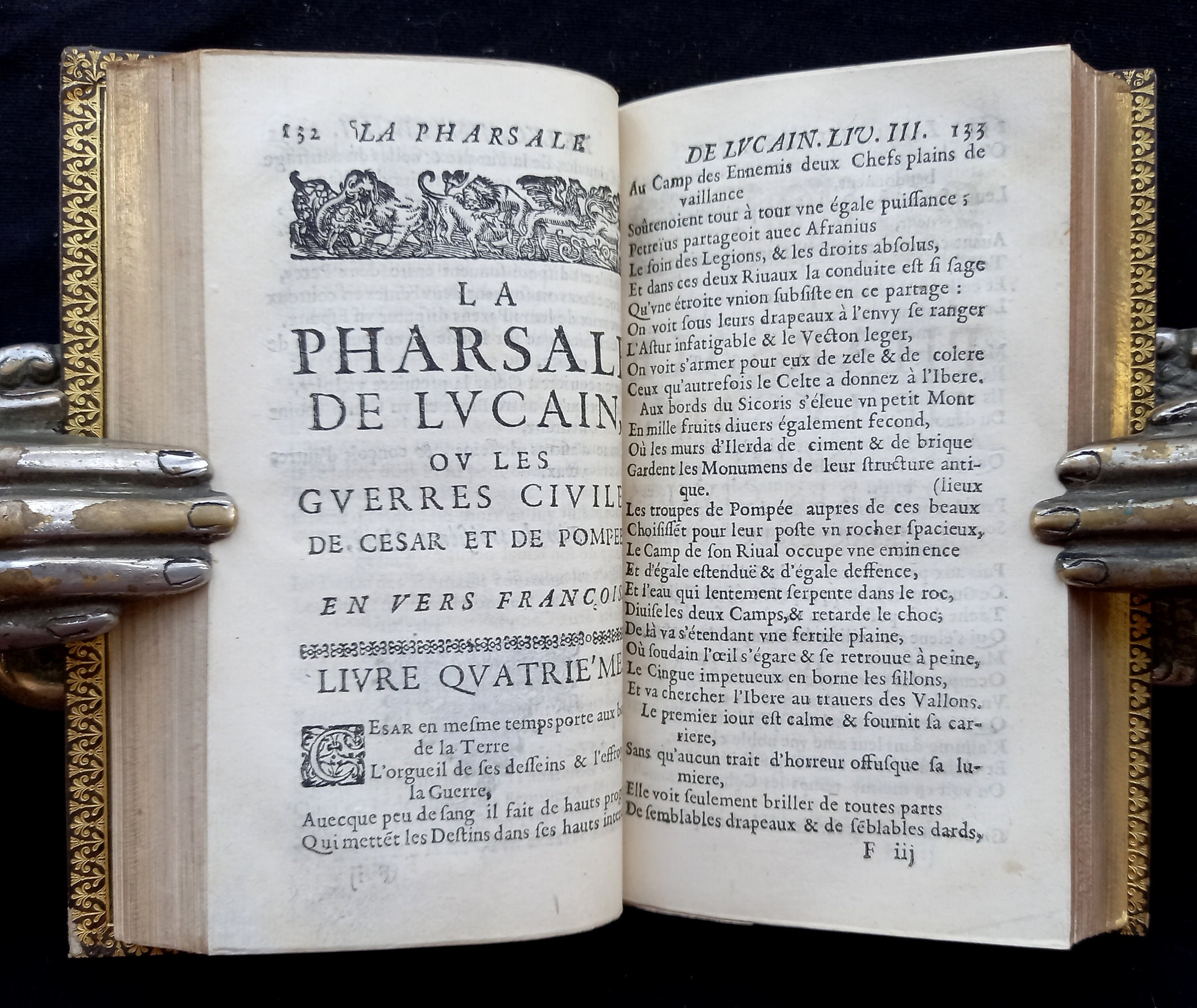 1662 Pharsalia Lucan Civil War Rome Julius Caesar Pompey Deluxe Binding