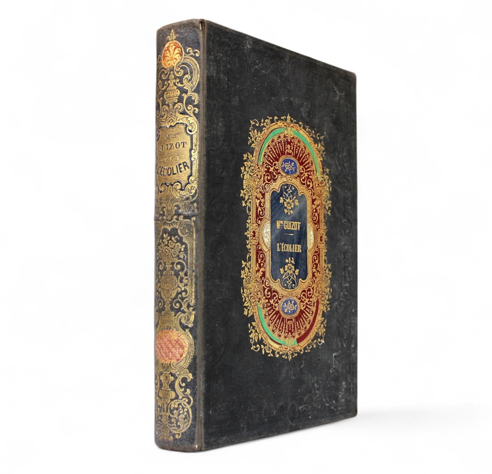 Antique French Cartonnage Book - Etsy