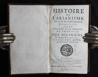 1682 Christian Heresies Book: Arianism & Socinianism, Antique Theology