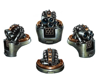 Têtes alternatives Mechanic Adept Kastelan Robots (2u)