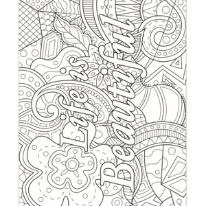 Inspirational Quotes Coloring Pages 40 Depression, Anxiety ...