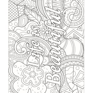 Inspirational Quotes Coloring Pages 40 Depression, Anxiety ...