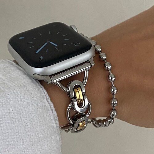 Silver Gold Apple Watch Band Bracelet 38mm 40mm 41mm 42mm Etsy