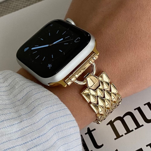 Silver Gold Apple Watch Band Bracelet 38mm 40mm 41mm 42mm Etsy