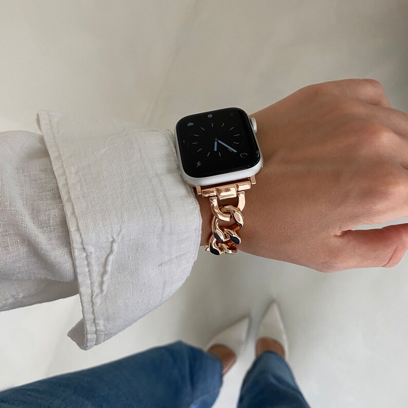 Gold Apple Watch Band 38mm 40mm 41mm 42mm 44mm 45mm 49mm One Etsy