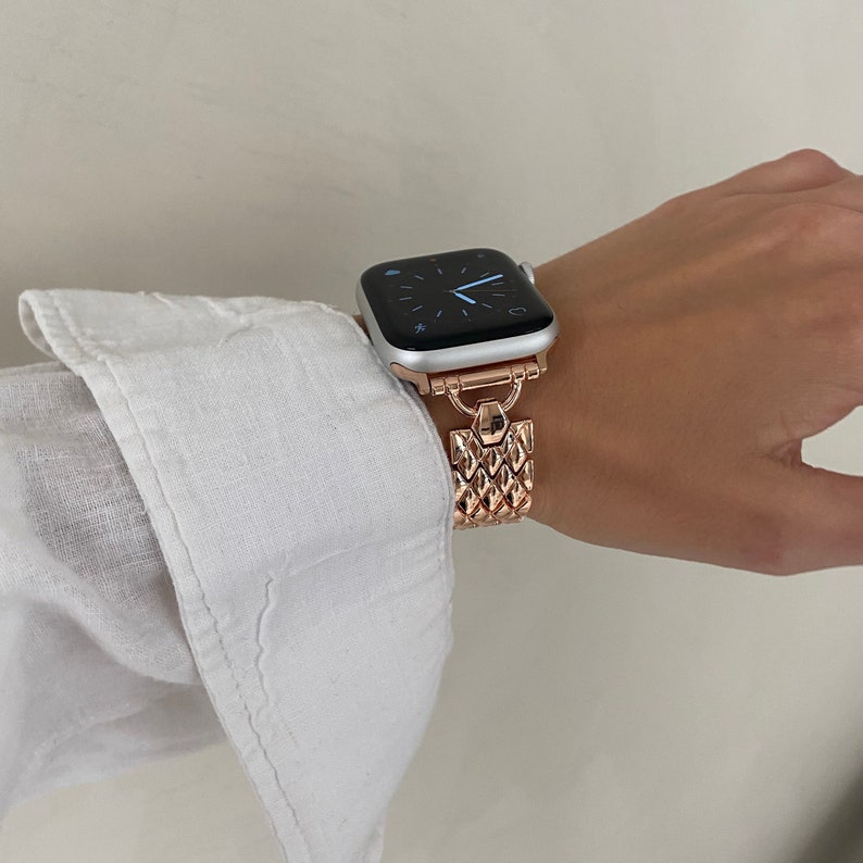 Rose Gold Apple Watch Band 38mm 40mm 41mm 42mm 44mm 45mm Etsy