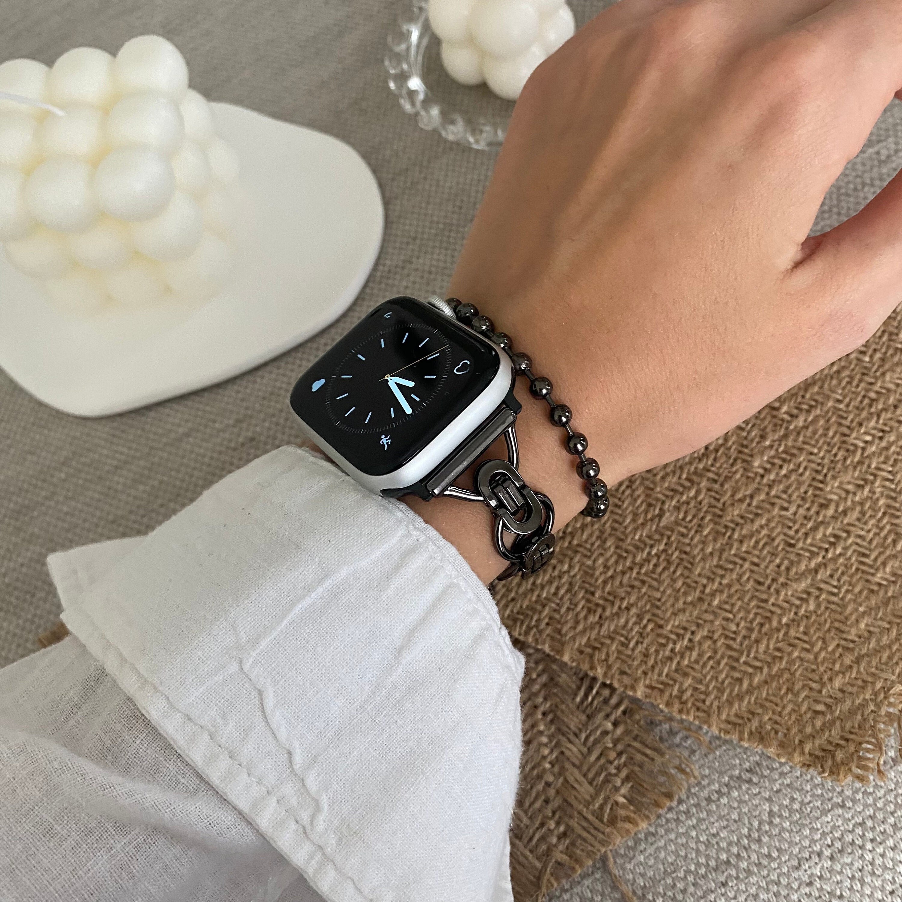 Black Apple Watch Band 38mm 40mm 41mm 42mm 44mm 45mm Apple - Etsy