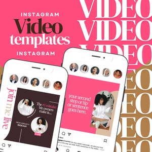 Instagram Video Templates Canva Video Templates Business Video Instagram Reel Canva Template Social Media Video