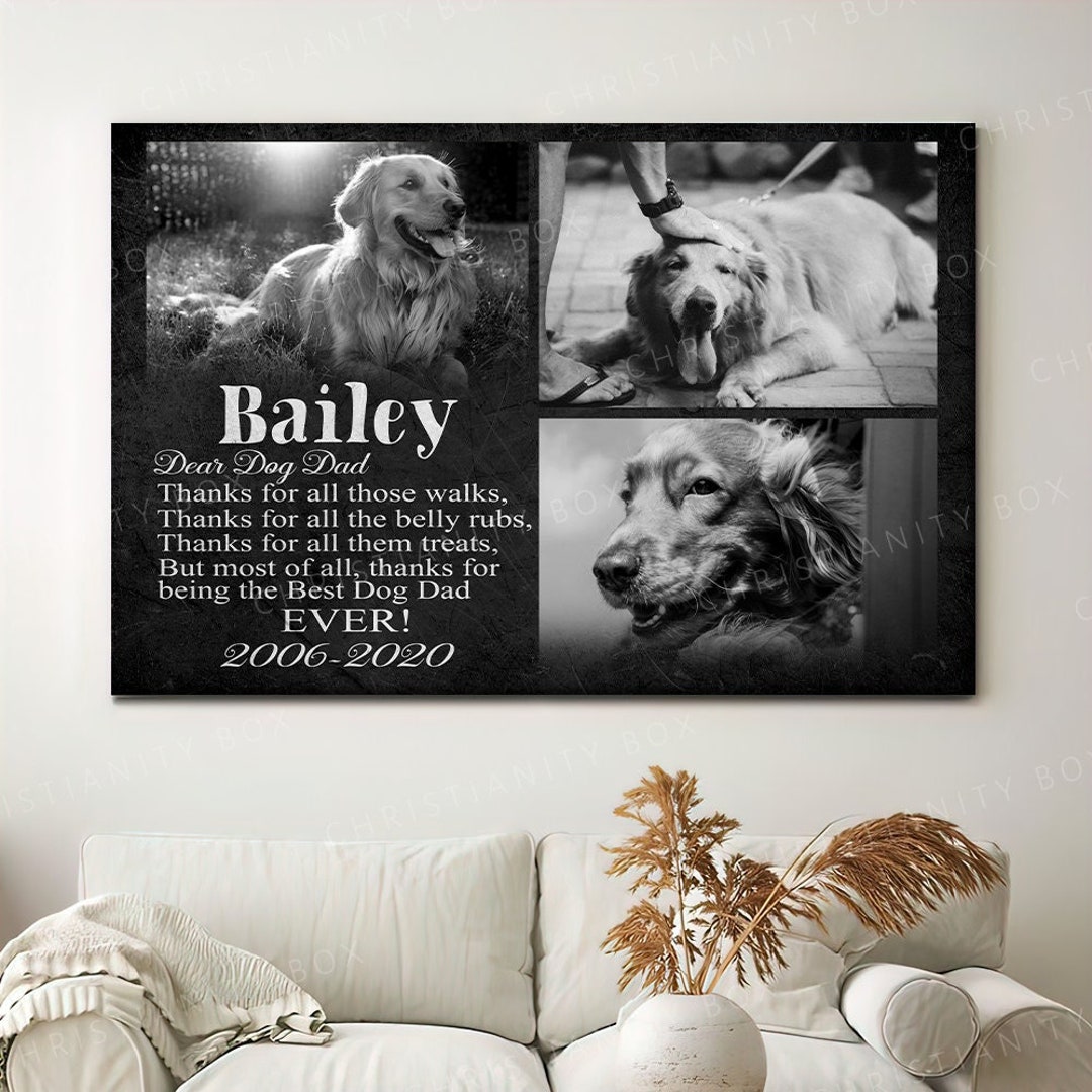 Custom Pet Memorial Photo Collage Pet Memorial Gift Etsy